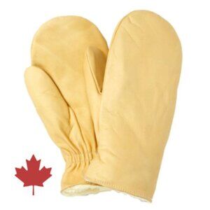 🛑 Raber Original Leather Garbage Mitts - Medium, made in Canada 🇨🇦